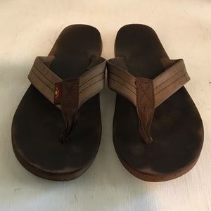 Rainbow Sandals Thick Strap Single Layer